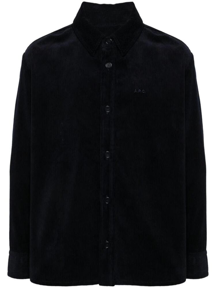 A.P.C. Bobby overshirt - Blue Cover