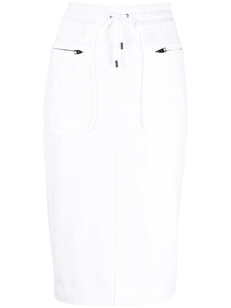 TOM FORD drawstring pencil skirt - White Cover