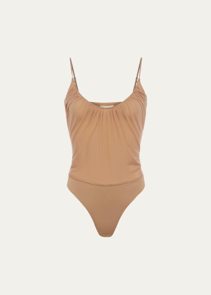 L'Agence Gelina Ruched Bodysuit Cover