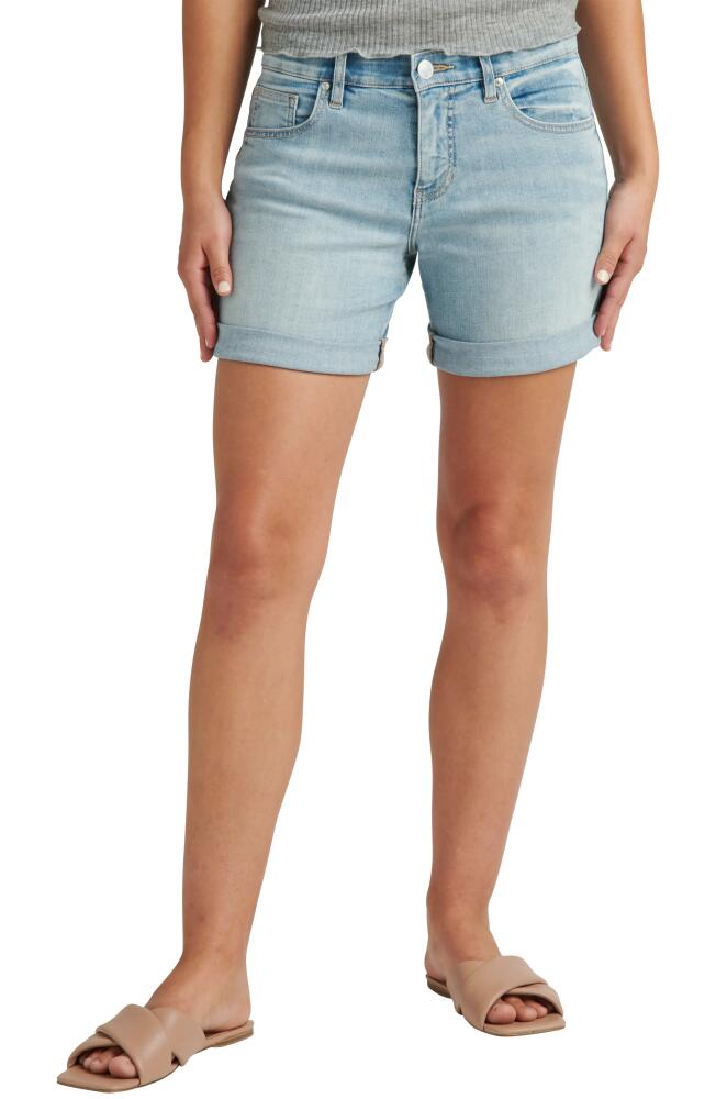 JAG Jeans Alex Boyfriend Denim Shorts in Skylight Cover