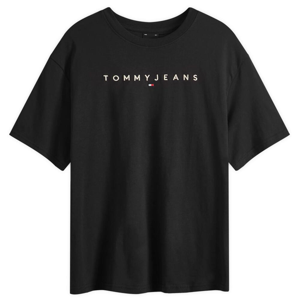 Tommy Jeans Women's Logo T-Shirt in Black Cover