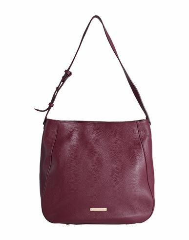 Tuscany Leather Woman Shoulder bag Burgundy Leather Cover