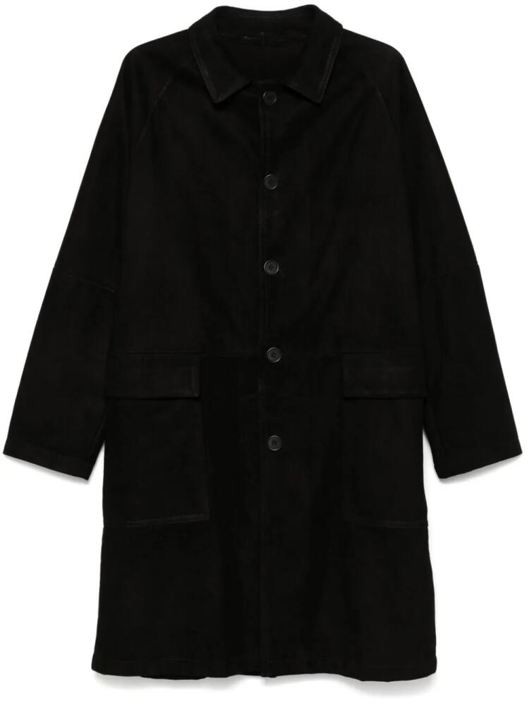 Salvatore Santoro suede coat - Black Cover