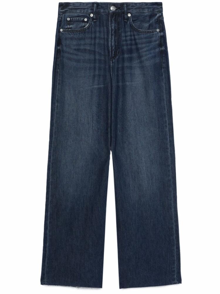 rag & bone Featherweight Logan wide-leg jeans - Blue Cover