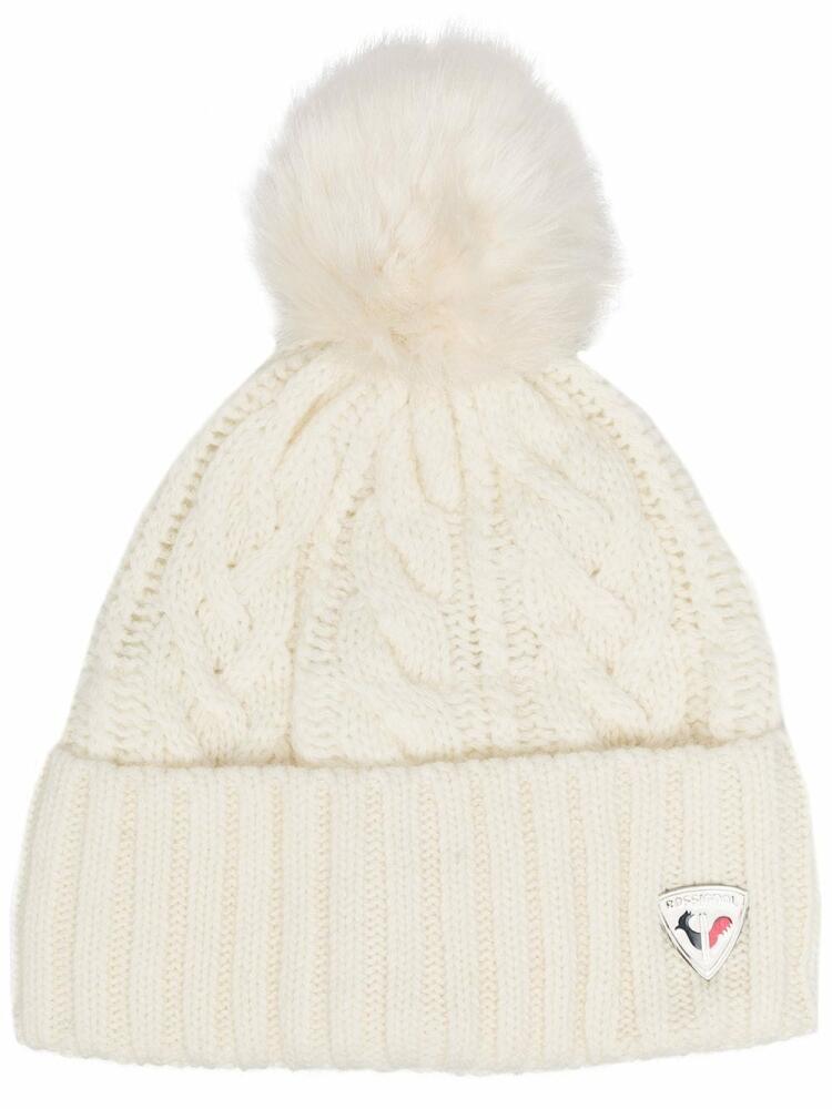 Rossignol Mady cable-knit beanie hat - White Cover