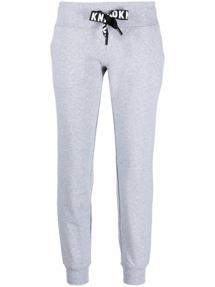 DKNY logo-print drawstring track pants - Grey Cover