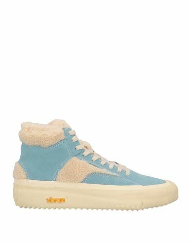 Brandblack Woman Sneakers Sky blue Textile fibers, Leather Cover