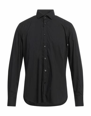 Bagutta Man Shirt Black Size 17 ¾ Cotton, Polyamide, Elastane Cover