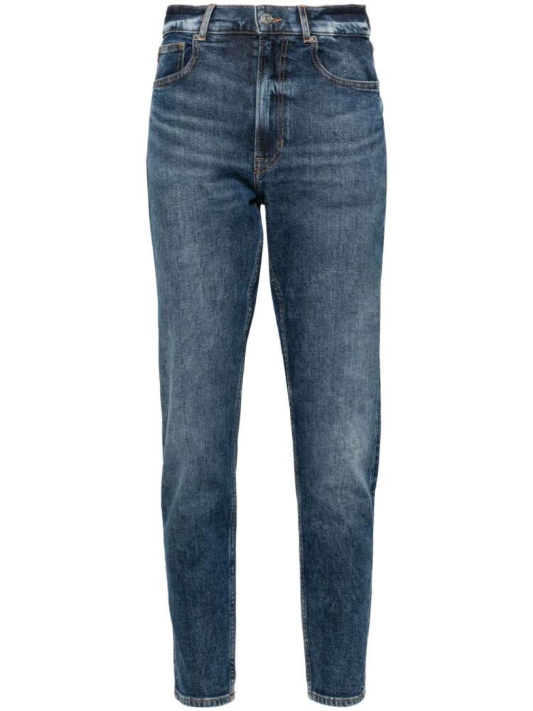 BOSS Elsa high-rise skinny-leg jeans - Blue Cover