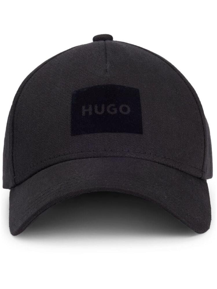 HUGO logo-appliqué cap - Black Cover