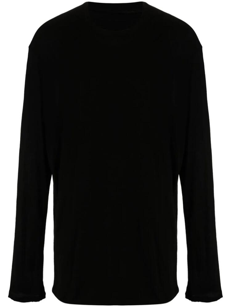 Julius round-neck long-sleeve T-shirt - Black Cover