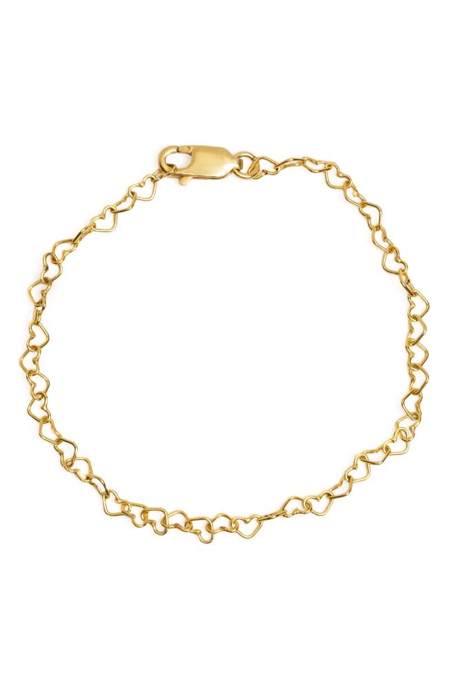 MADE BY MARY Heart Chain Bracelet in Gold Cover