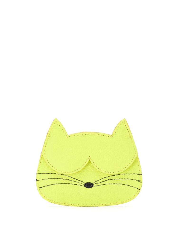 Sarah Chofakian Cat card-holder - Green Cover