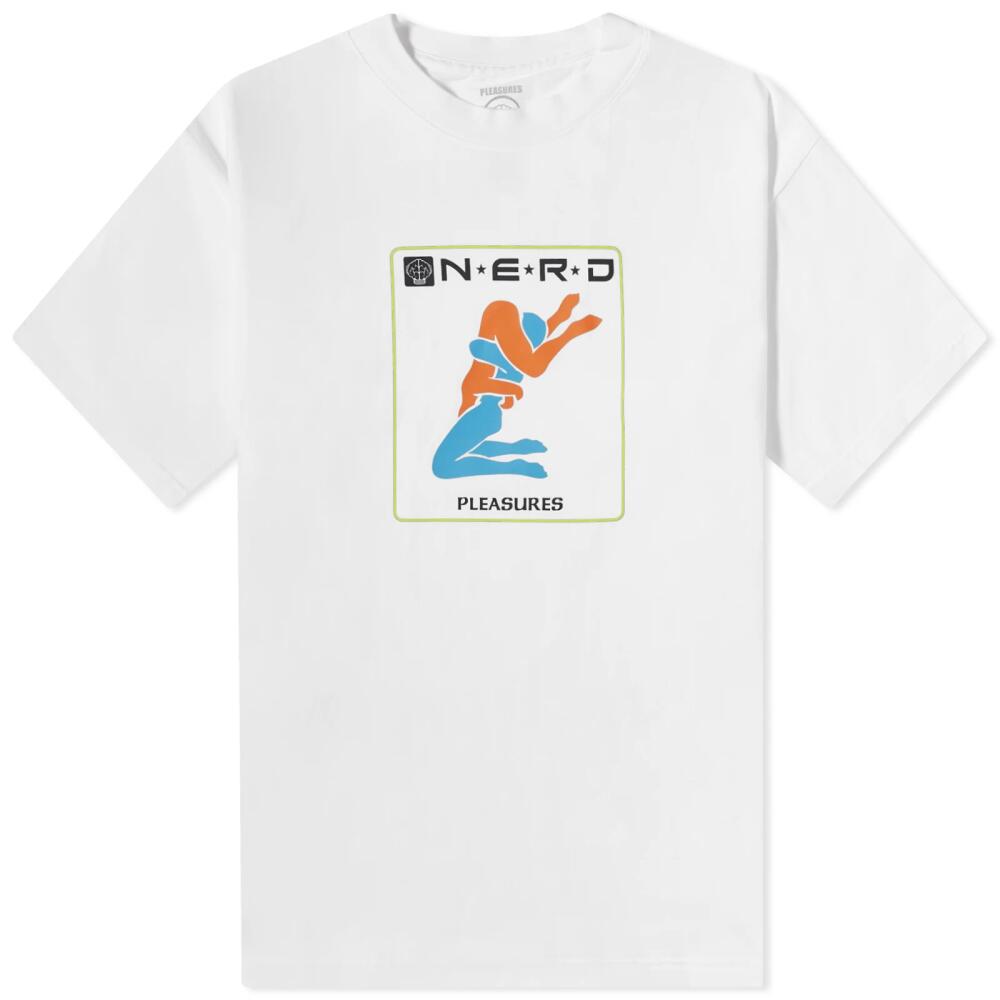 Pleasures Men's x N.E.R.D Provider T-Shirt in White Cover