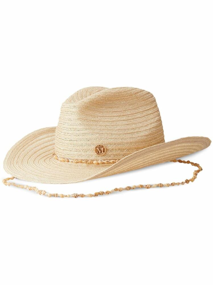 Maison Michel Austin straw fedora - Neutrals Cover