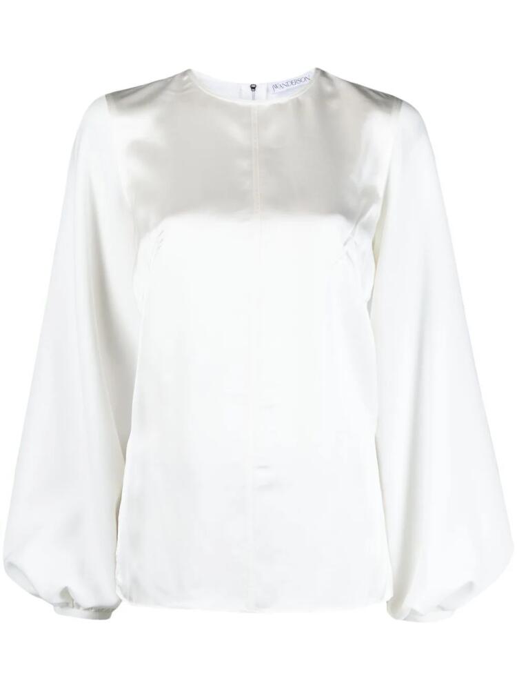 JW Anderson panelled long-sleeve blouse - White Cover