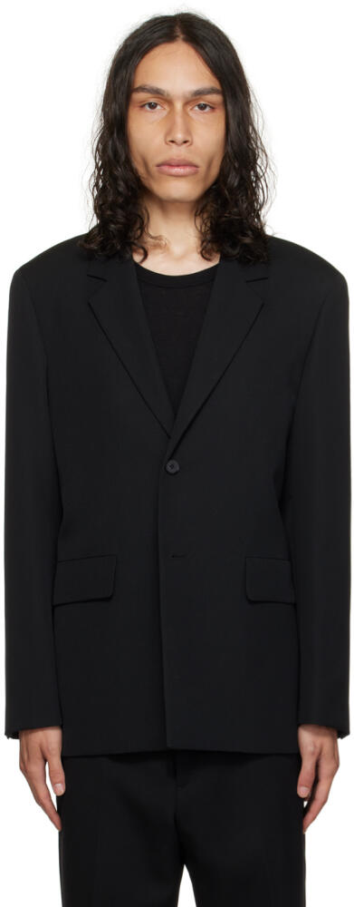 Jil Sander Black Single-Breasted Blazer Cover