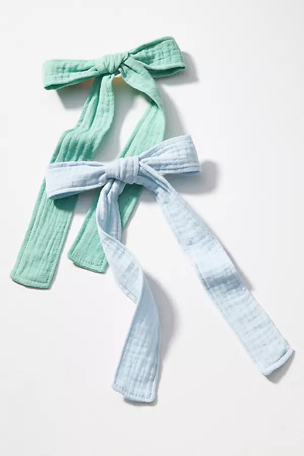 By Anthropologie Gauzy Hair Bow Clips, Set of 2 Cover