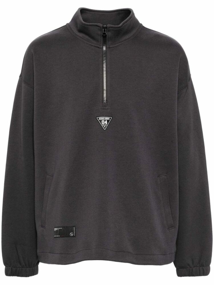 izzue Logo half-zip sweatshirt - Blue Cover