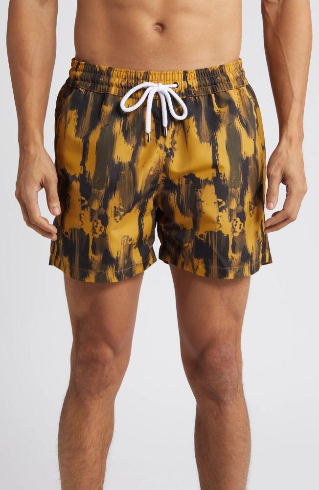 Frescobol Carioca Copa Camada Swim Trunks in Harvest Gold Cover