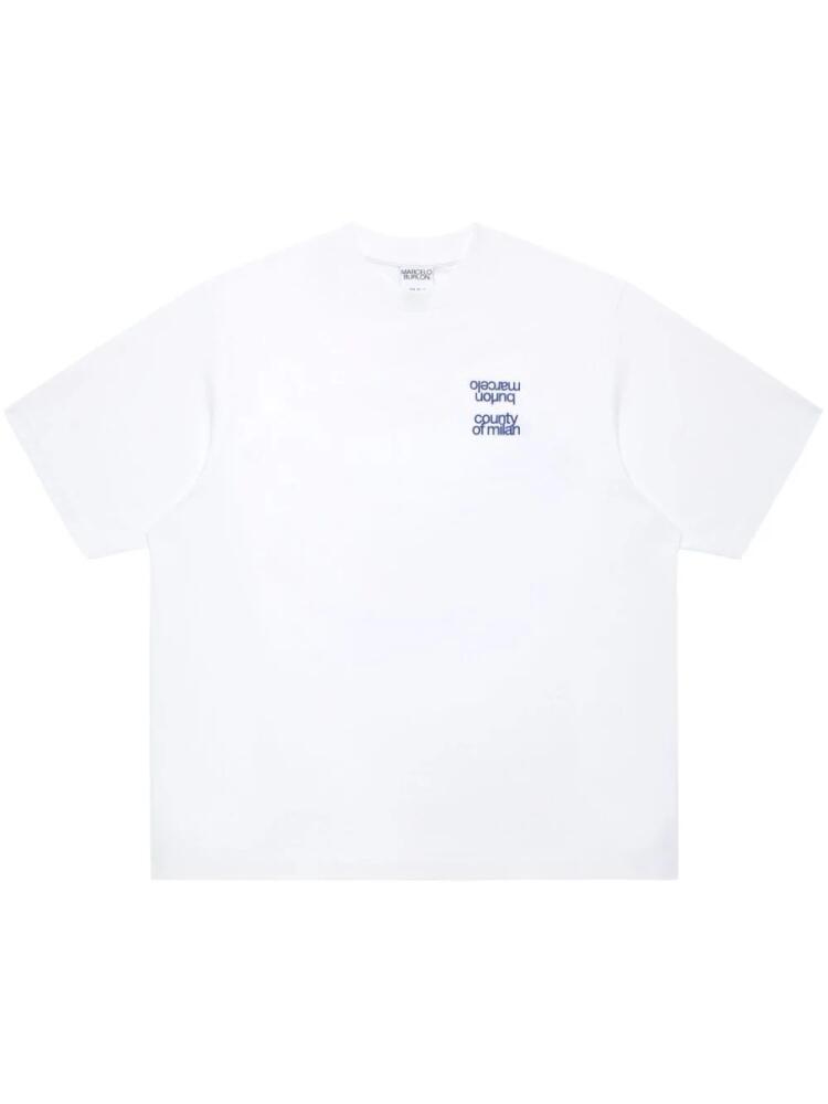 Marcelo Burlon County of Milan MBCM Slogan cotton T-shirt - White Cover