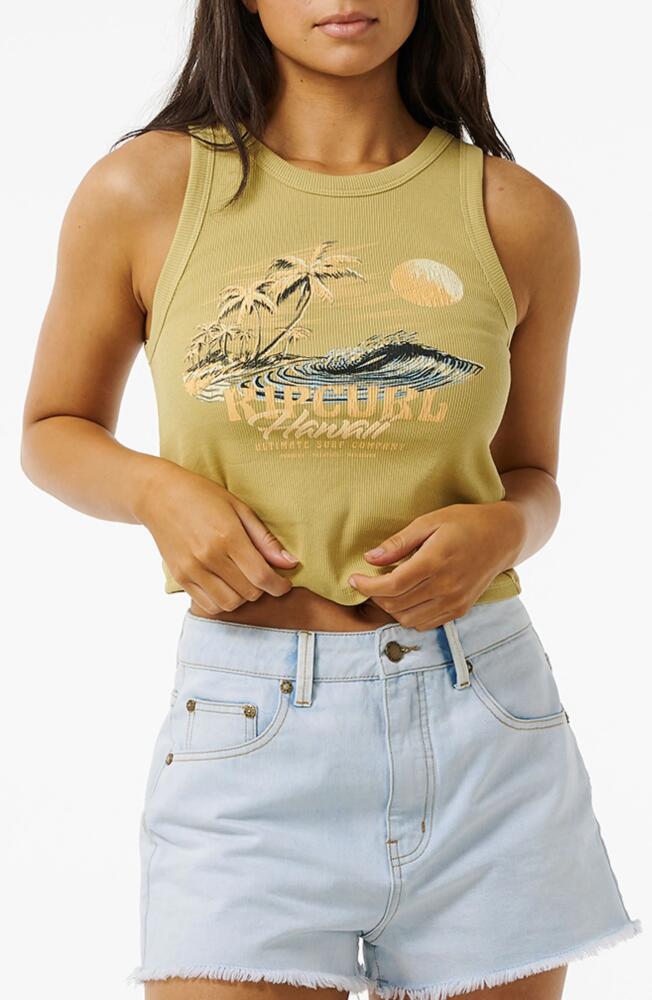 Rip Curl Seabreeze Rib Graphic Tank in Hawaii Light Green Cover