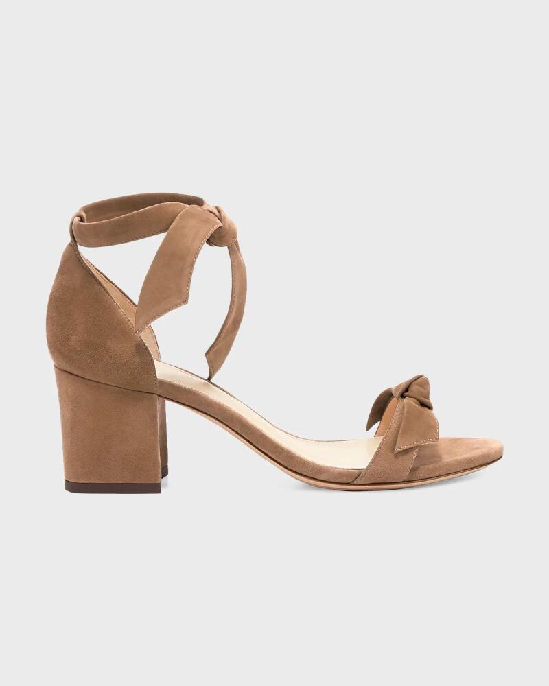 Alexandre Birman Clarita Suede Block-Heel Sandals Cover