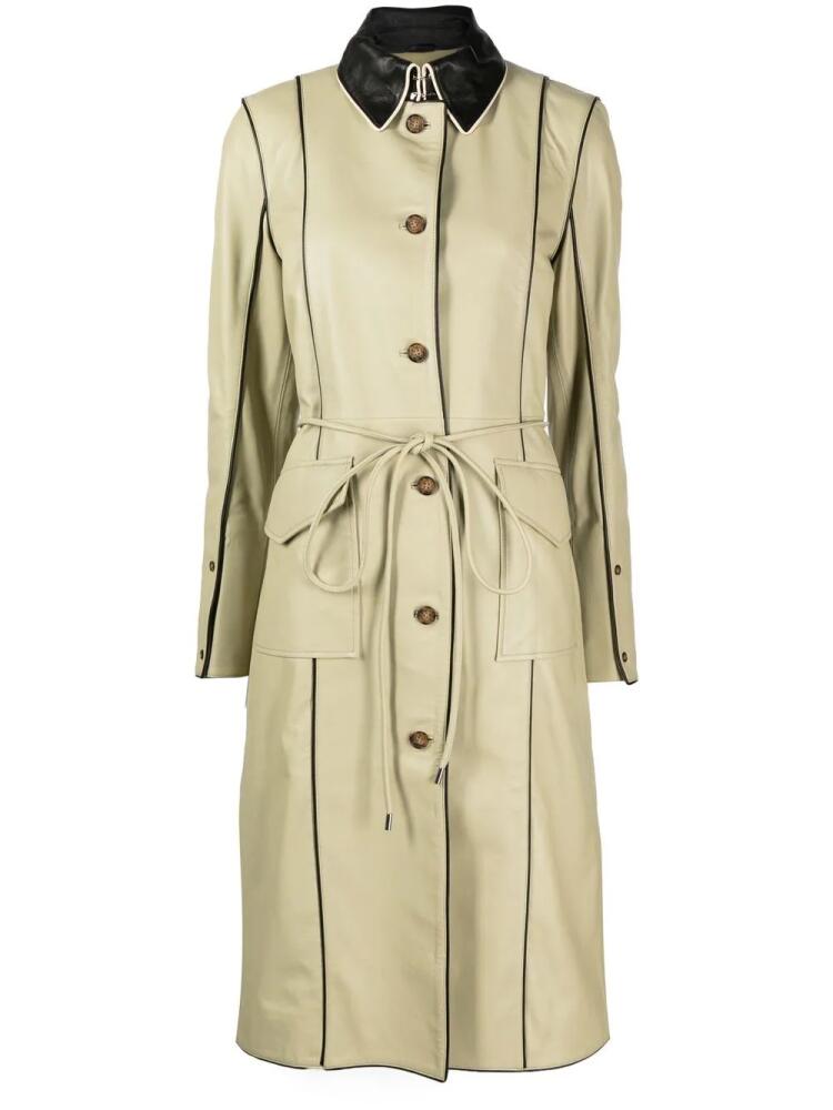 Saks Potts two-tone trench coat - Green Cover