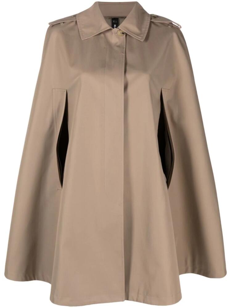 Mackintosh Halleigh cotton cape coat - Neutrals Cover