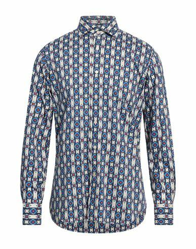 Alessandro Gherardi Man Shirt Midnight blue Cotton Cover