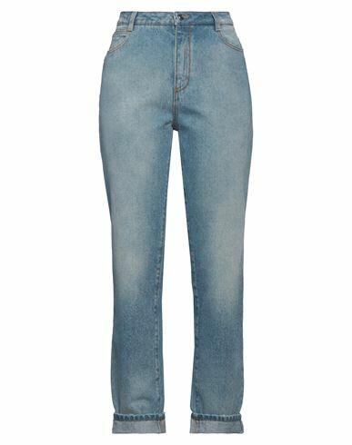 Ermanno Scervino Woman Jeans Blue Cotton Cover