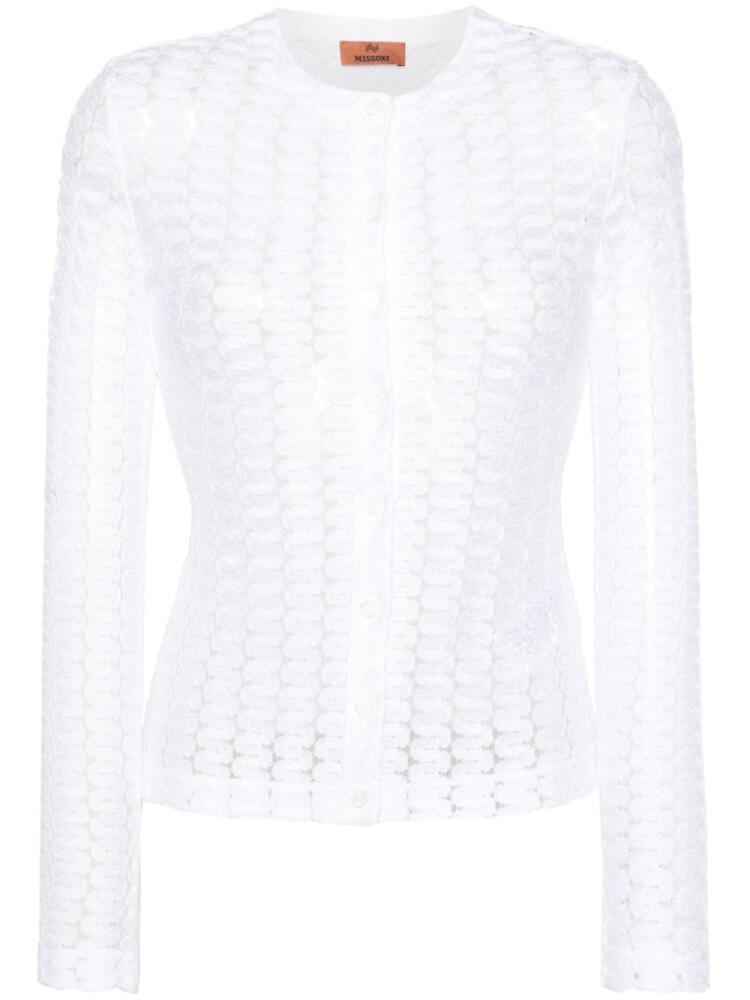 Missoni ope-knit cardigan - White Cover