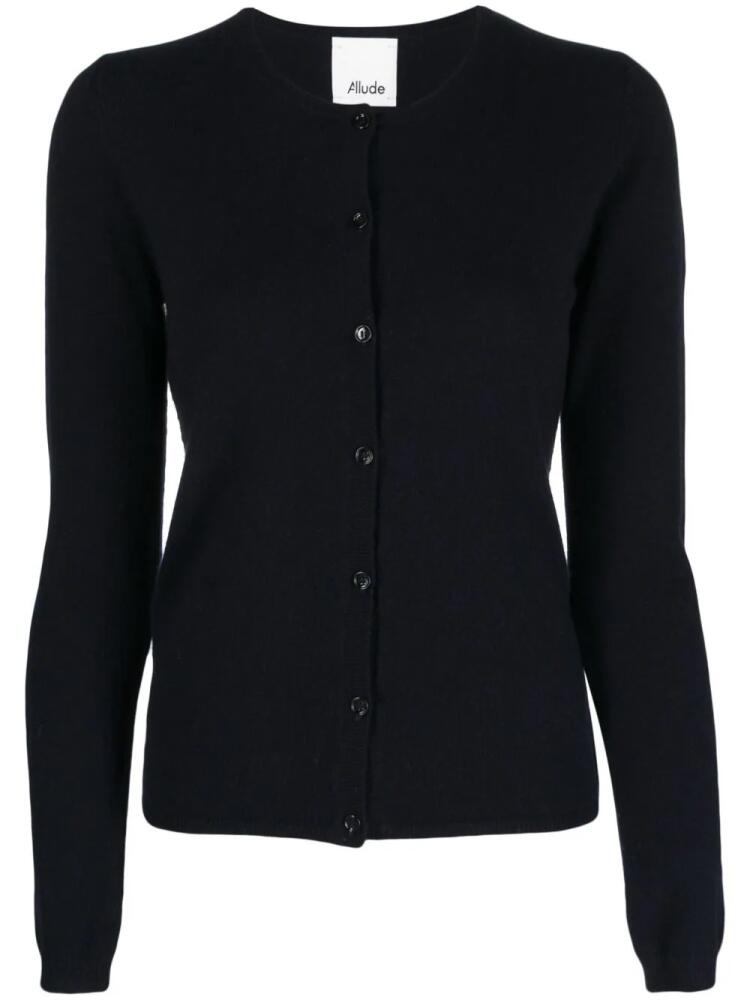 Allude button-up cashmere cardigan - Blue Cover