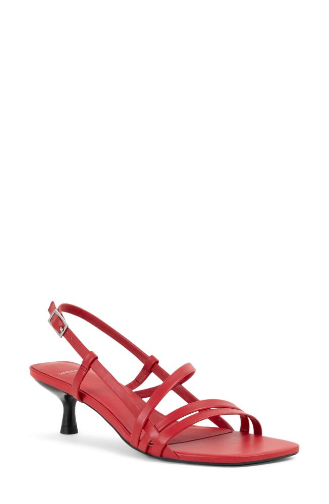 Vagabond Shoemakers Jonna Slingback Kitten Heel Sandal in Bright Red Cover