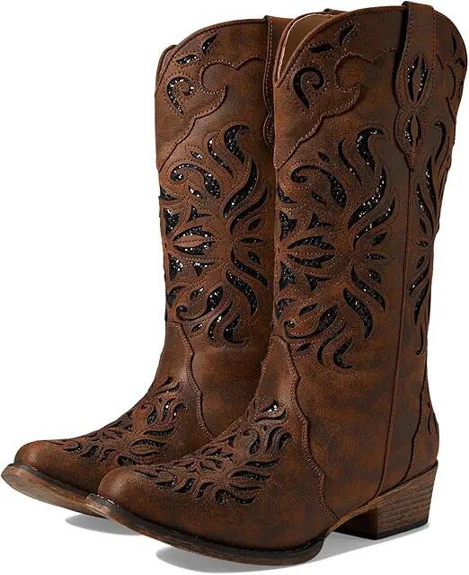 Roper Riley Glitz (Brown) Cowboy Boots Cover