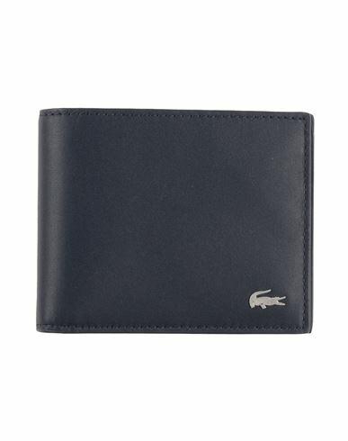 Lacoste Man Wallet Midnight blue Calfskin Cover