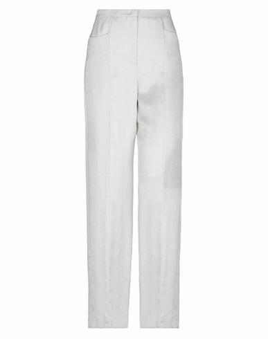 Emporio Armani Woman Pants Light grey Viscose, Virgin Wool Cover