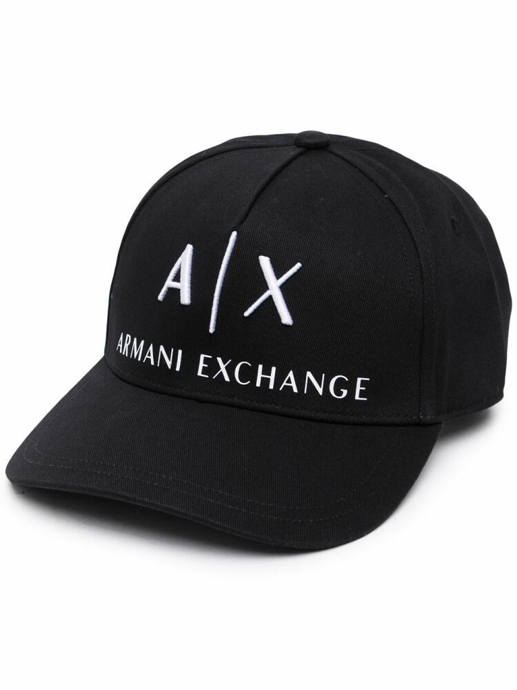 Armani Exchange logo lettering cap - Black Cover