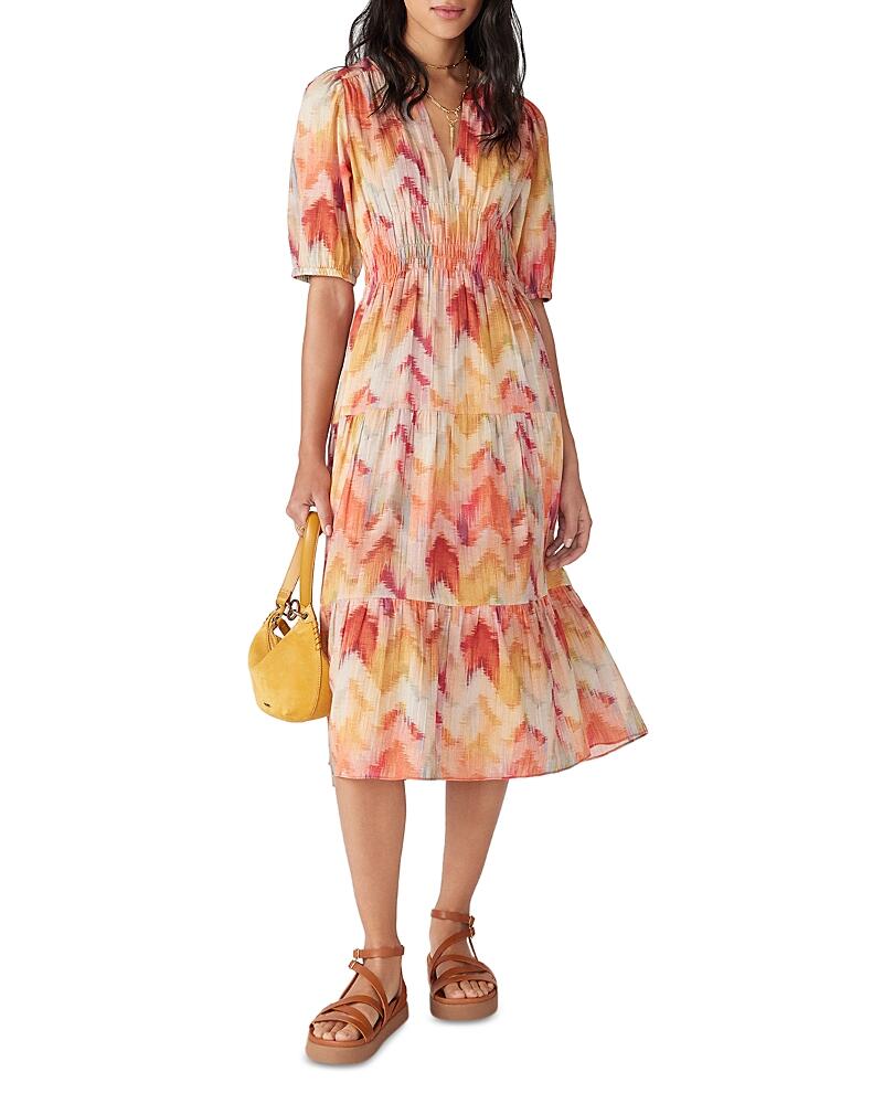 ba & sh Anissa Cotton Printed Midi Dress Cover