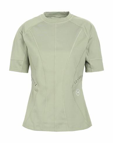 Adidas By Stella Mccartney Asmc Tpr Tee Woman T-shirt Military green Recycled polyester, Elastane Cover