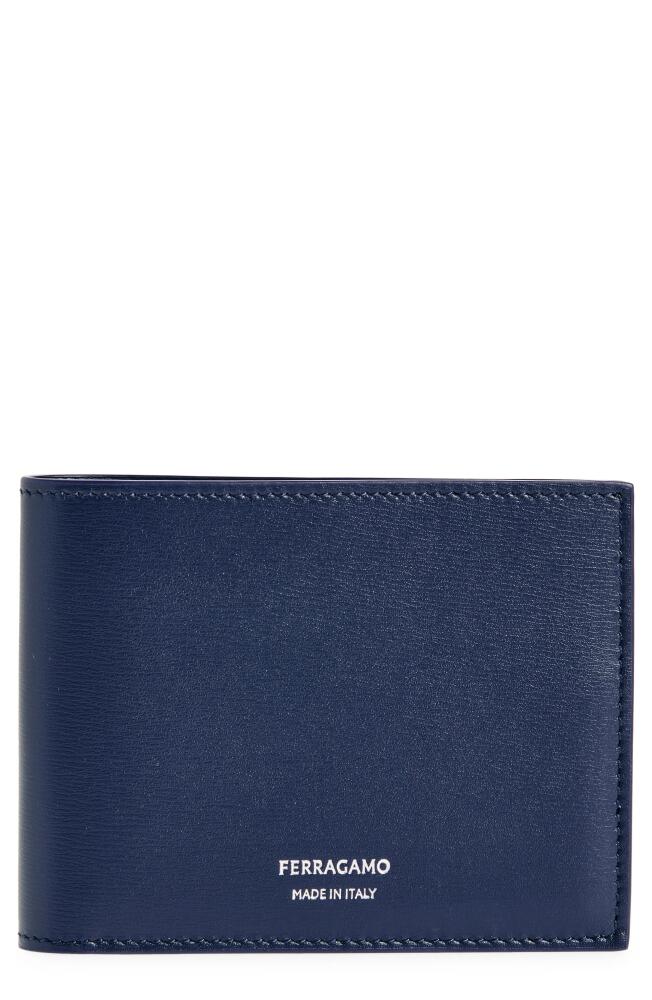 FERRAGAMO Classic Leather Bifold Wallet in Midnight Cover