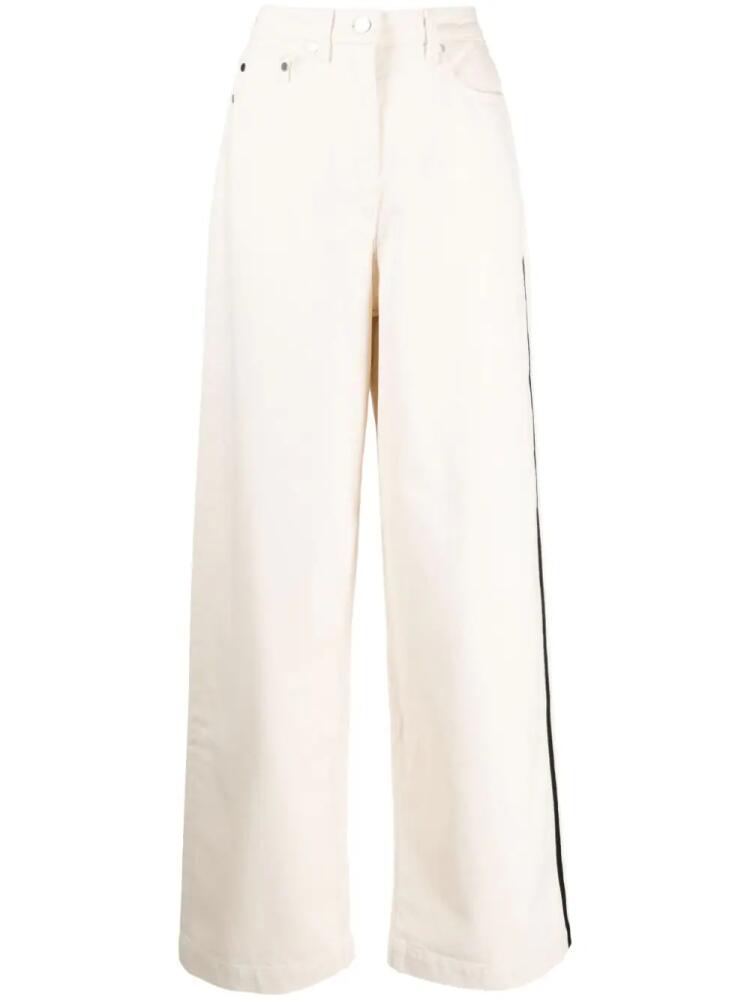 Peter Do high-rise wide-leg jeans - Neutrals Cover