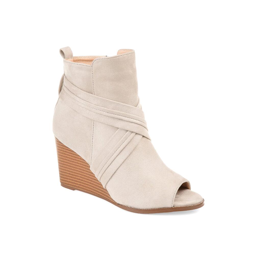 Journee Collection Sabeena Wedge Bootie | Women's | Taupe Cover