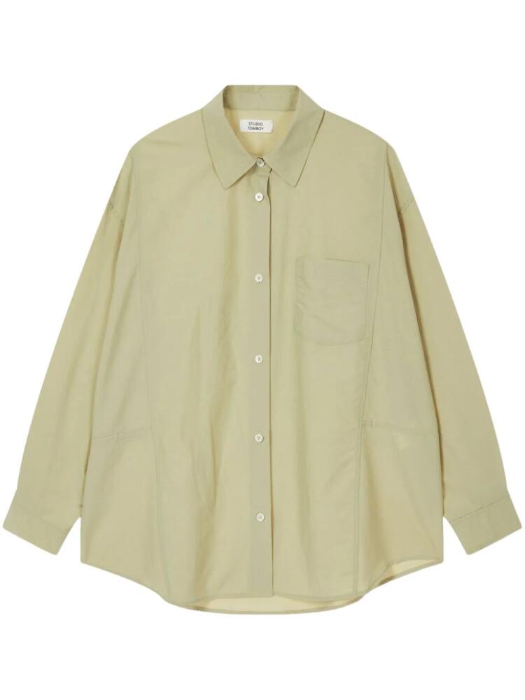 STUDIO TOMBOY Chest-welt-pocket-shirt - Green Cover