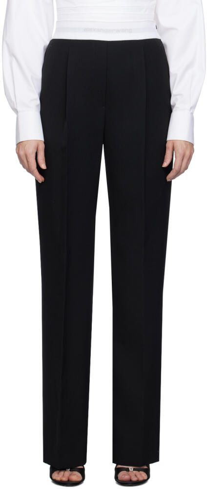 Alexander Wang Black Pleated Trousers Cover