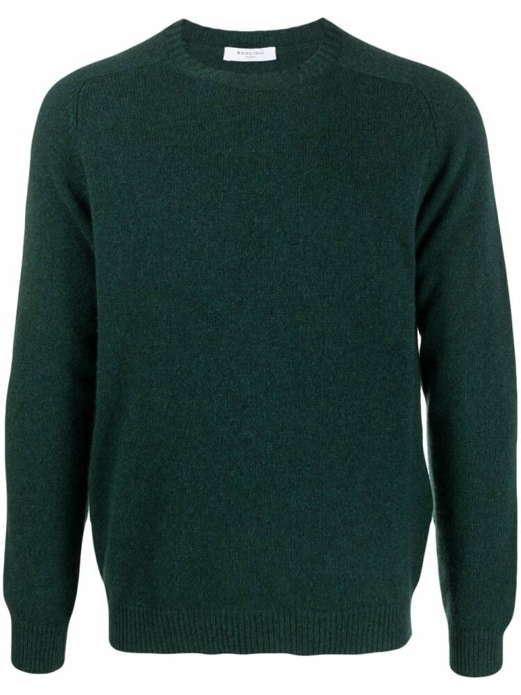 Boglioli ribbed-trim cashmere jumper - Green Cover