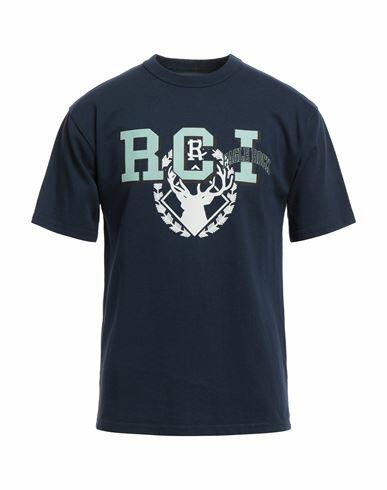 Reese Cooper Man T-shirt Navy blue Cotton Cover