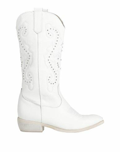 Geneve Woman Boot White Leather Cover