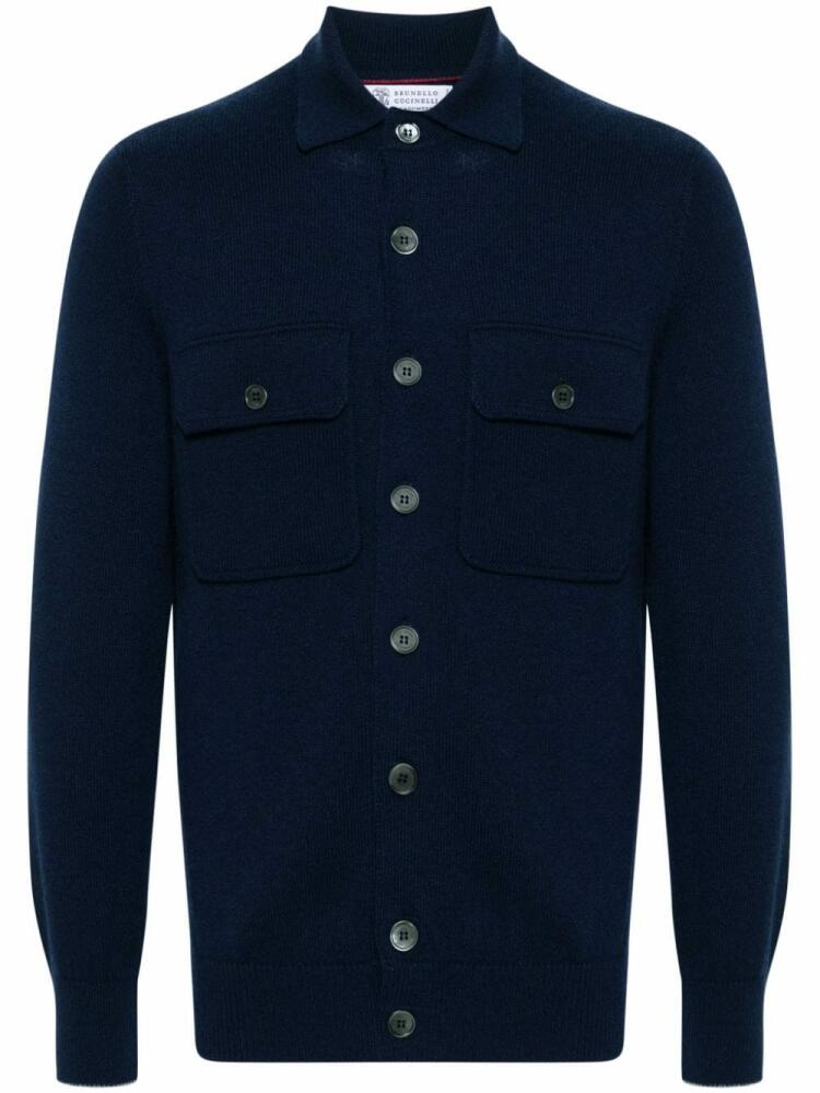 Brunello Cucinelli cashmere cardigan - Blue Cover