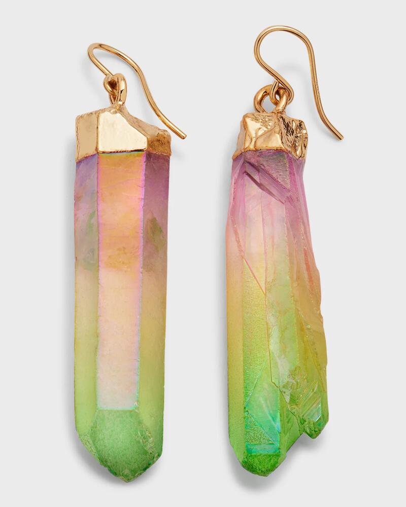 Devon Leigh Rainbow and Gold Foil Earrings Cover